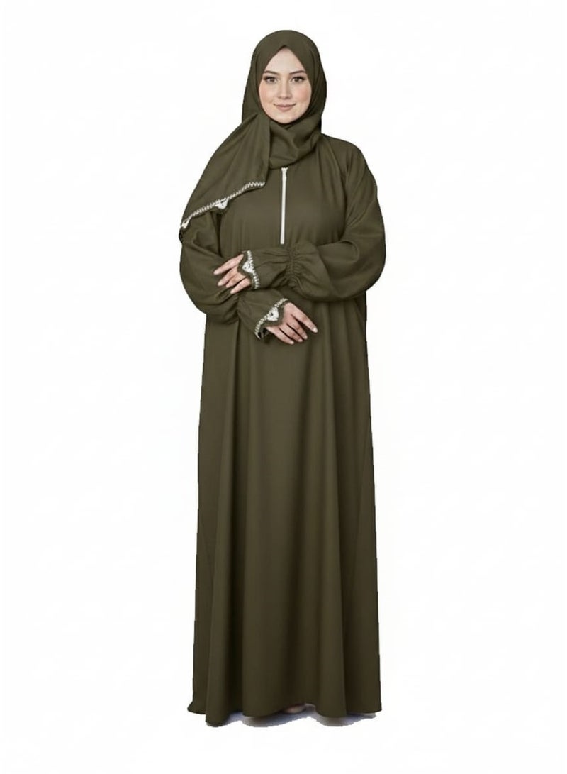 اس دي شرشف صلاة نسائي مطرز واسع و مريح خامة ممتازة - Image 2